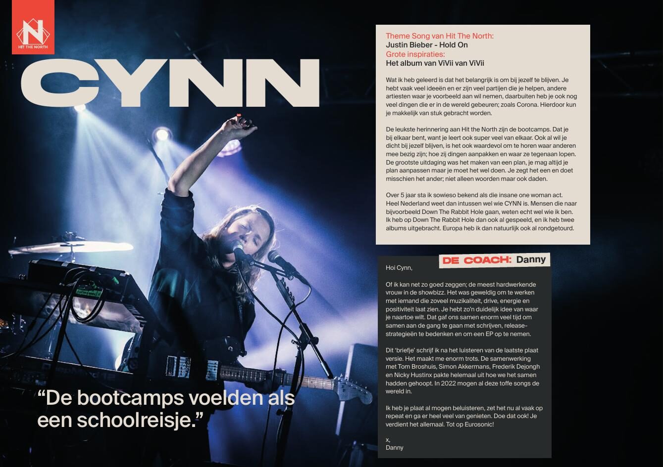 Spread uit het Hit the North boek