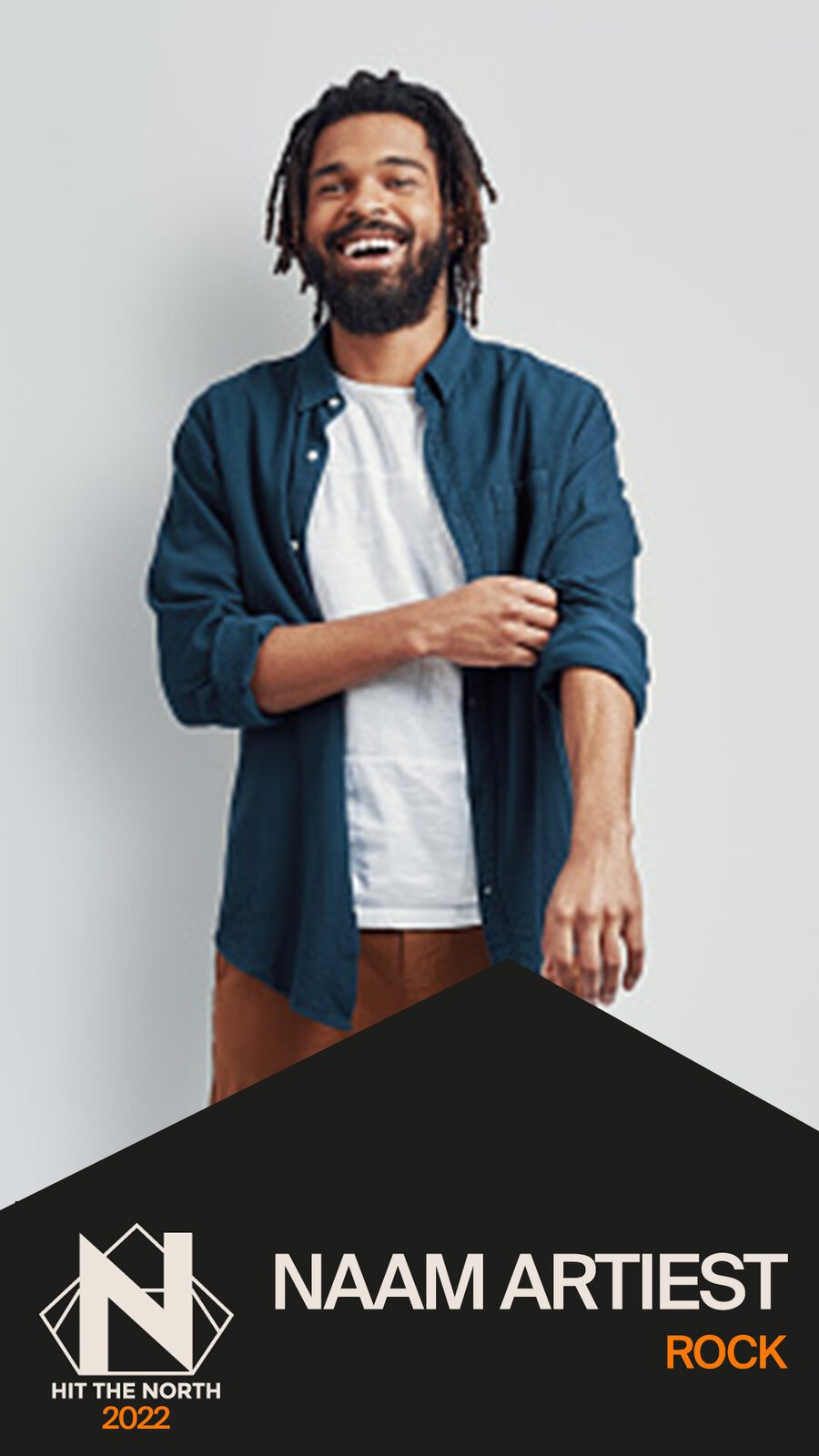 Eindresultaat van de artiesten-template als Instagram Story